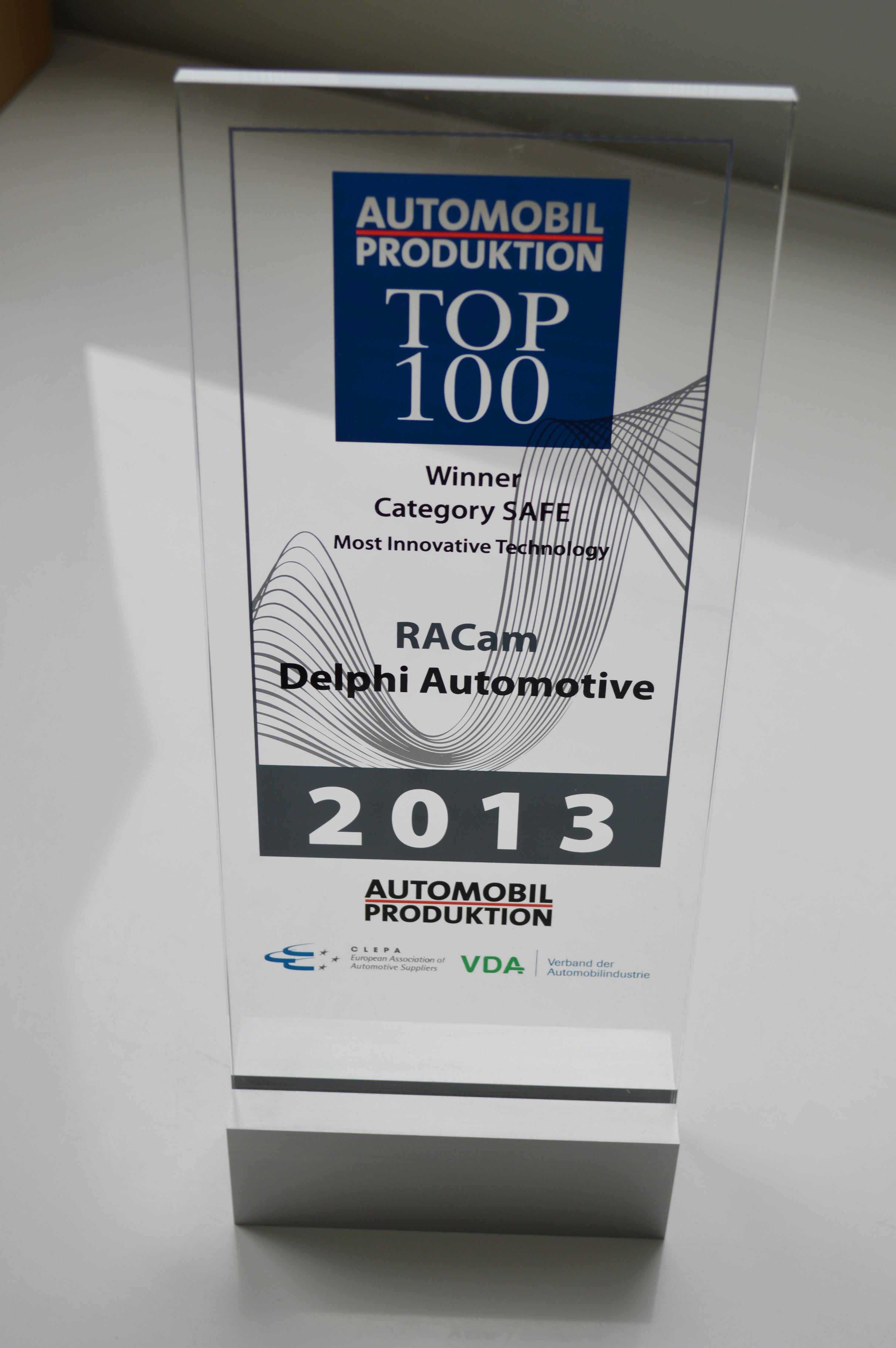 Delphi RACam AutoProduktion Innov Award 2013 2