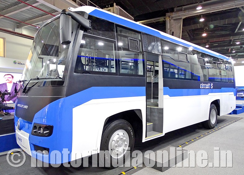 Ashok Leyland unveils India s first swap battery bus jointly with