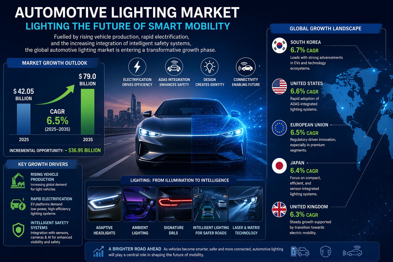 Automotive Lighting Enters Smart Era as Market Heads Towards $79 ...